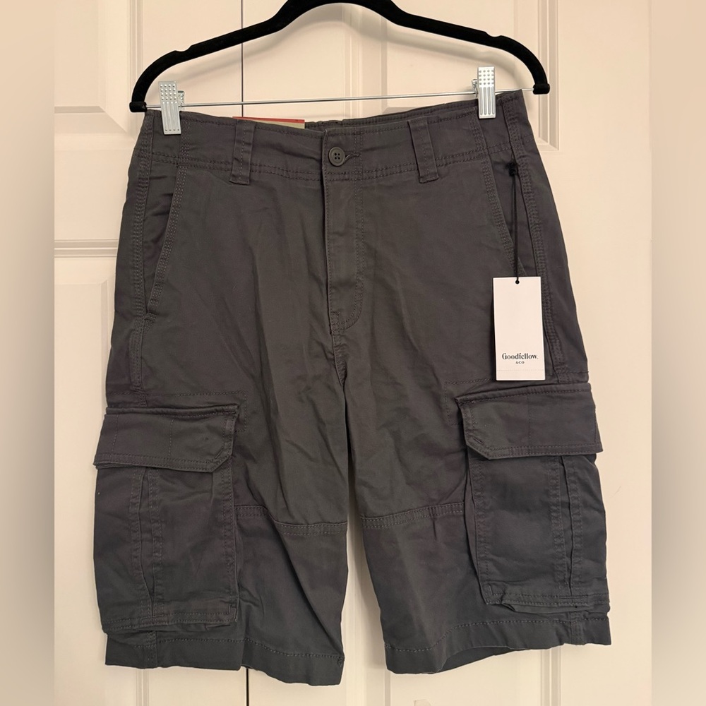 Goodfellow & Co Dark Gray 11” Inseam Cargo Shorts